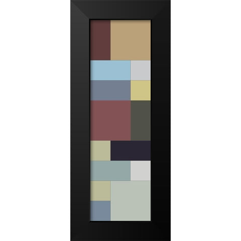 Totem XII Black Modern Wood Framed Art Print by Grayscale