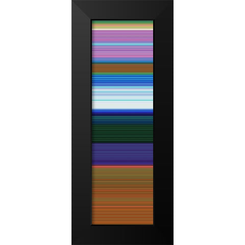 Totem XVIII Black Modern Wood Framed Art Print by Grayscale