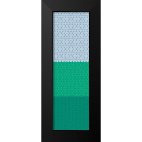 Totem XIX Black Modern Wood Framed Art Print by Grayscale