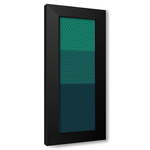 Totem XX Black Modern Wood Framed Art Print with Double Matting by Grayscale