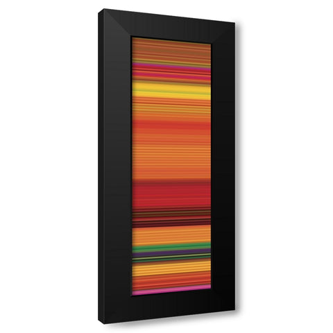 Totem XXI Black Modern Wood Framed Art Print by Grayscale
