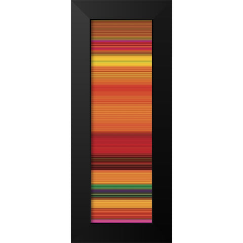 Totem XXI Black Modern Wood Framed Art Print by Grayscale