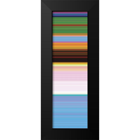 Totem XXII Black Modern Wood Framed Art Print by Grayscale