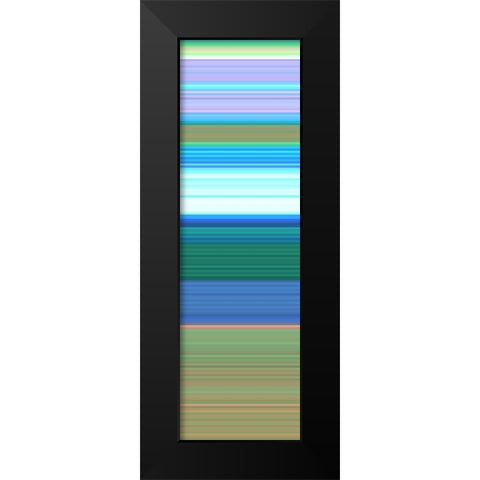 Totem XXXIV Black Modern Wood Framed Art Print by Grayscale