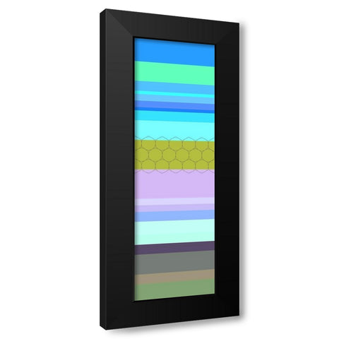 Totem XXXVII Black Modern Wood Framed Art Print by Grayscale