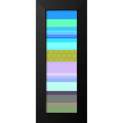Totem XXXVII Black Modern Wood Framed Art Print by Grayscale