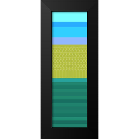Totem XXXVIII Black Modern Wood Framed Art Print by Grayscale