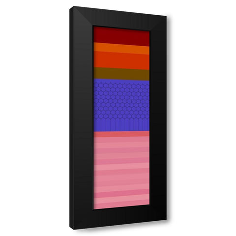 Totem XL Black Modern Wood Framed Art Print by Grayscale