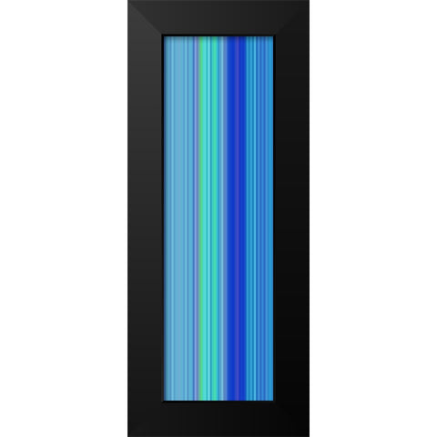 Stripe Totem I Black Modern Wood Framed Art Print by Grayscale