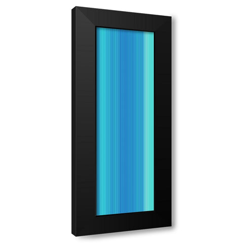 Stripe Totem II Black Modern Wood Framed Art Print by Grayscale