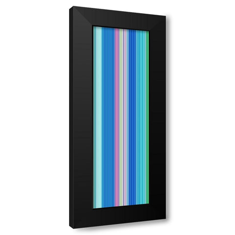 Stripe Totem III Black Modern Wood Framed Art Print with Double Matting by Grayscale