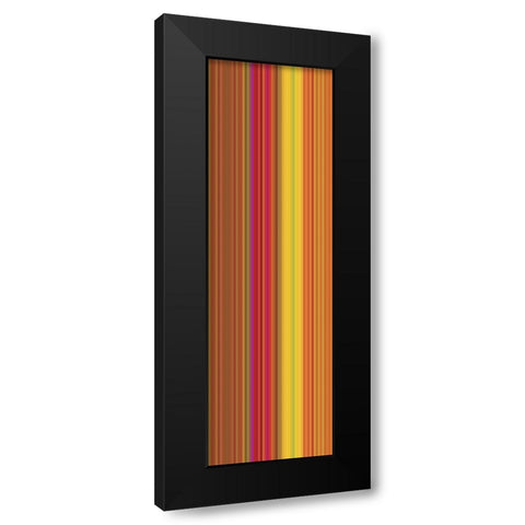 Stripe Totem VII Black Modern Wood Framed Art Print by Grayscale