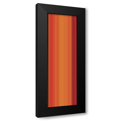 Stripe Totem VIII Black Modern Wood Framed Art Print with Double Matting by Grayscale