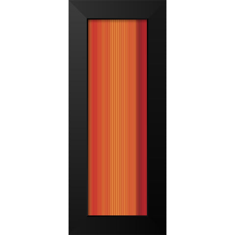 Stripe Totem VIII Black Modern Wood Framed Art Print by Grayscale