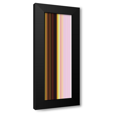 Stripe Totem XI Black Modern Wood Framed Art Print with Double Matting by Grayscale