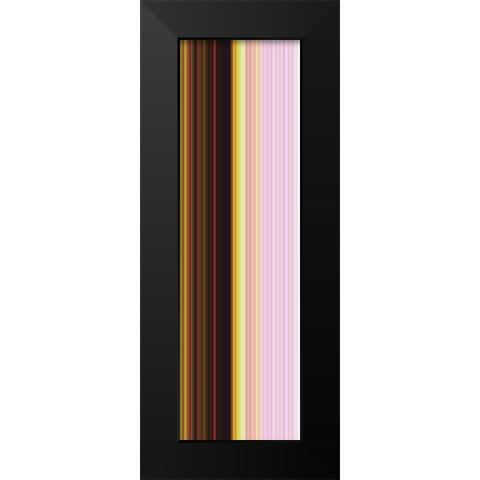 Stripe Totem XI Black Modern Wood Framed Art Print by Grayscale