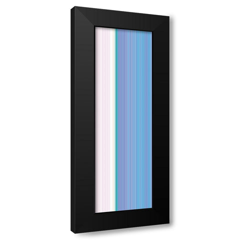 Stripe Totem XII Black Modern Wood Framed Art Print with Double Matting by Grayscale