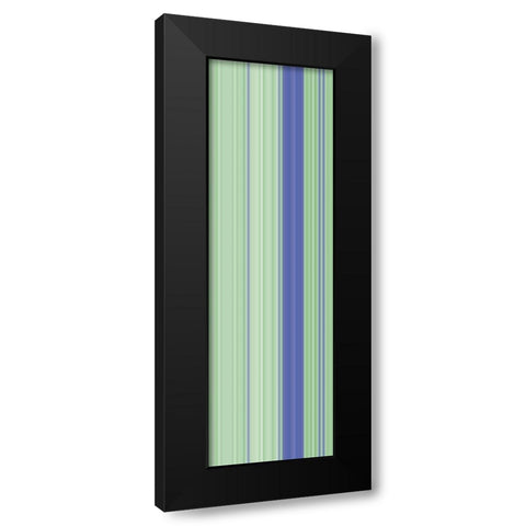 Stripe Totem XIII Black Modern Wood Framed Art Print with Double Matting by Grayscale