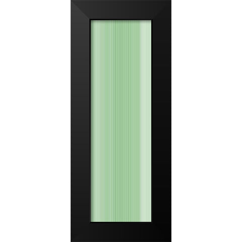 Stripe Totem XIV Black Modern Wood Framed Art Print by Grayscale