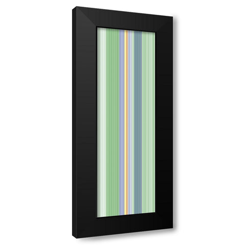 Stripe Totem XV Black Modern Wood Framed Art Print with Double Matting by Grayscale