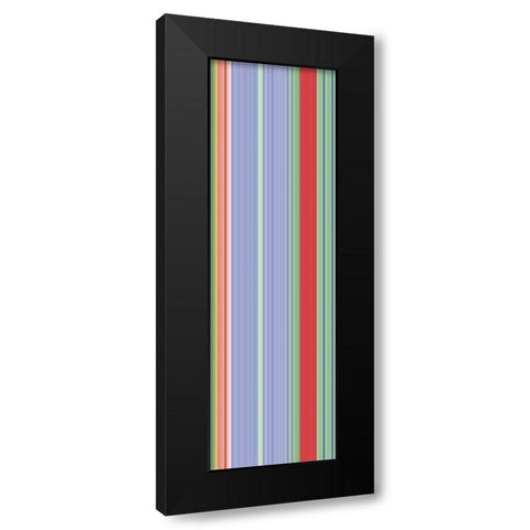Stripe Totem XVI Black Modern Wood Framed Art Print with Double Matting by Grayscale