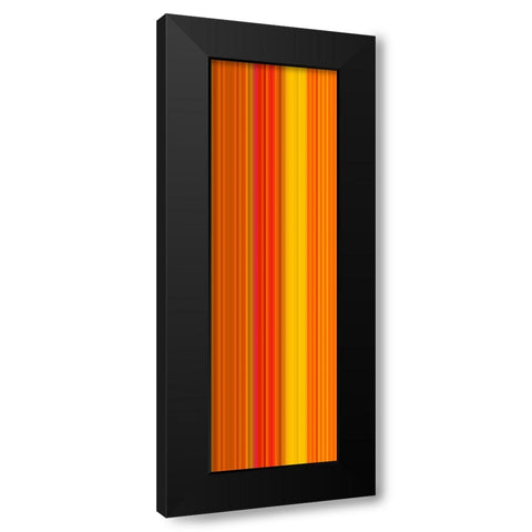 Stripe Totem XIX Black Modern Wood Framed Art Print with Double Matting by Grayscale