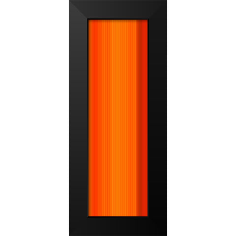 Stripe Totem XX Black Modern Wood Framed Art Print by Grayscale