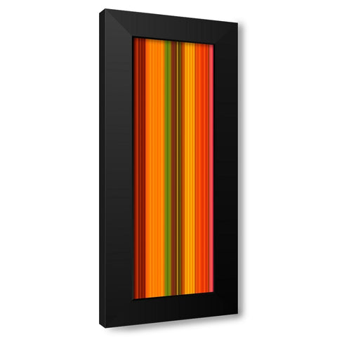 Stripe Totem XXI Black Modern Wood Framed Art Print by Grayscale
