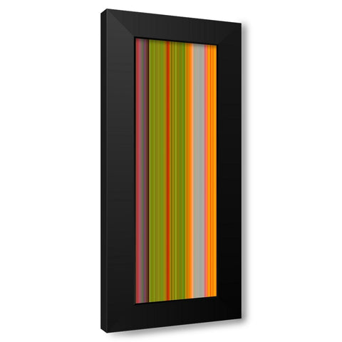 Stripe Totem XXII Black Modern Wood Framed Art Print with Double Matting by Grayscale