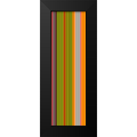 Stripe Totem XXII Black Modern Wood Framed Art Print by Grayscale