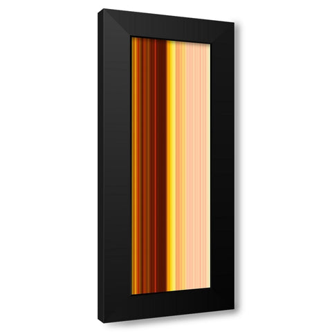 Stripe Totem XXIII Black Modern Wood Framed Art Print by Grayscale