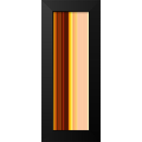 Stripe Totem XXIII Black Modern Wood Framed Art Print by Grayscale
