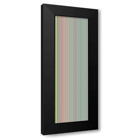 Stripe Totem XXIV Black Modern Wood Framed Art Print by Grayscale
