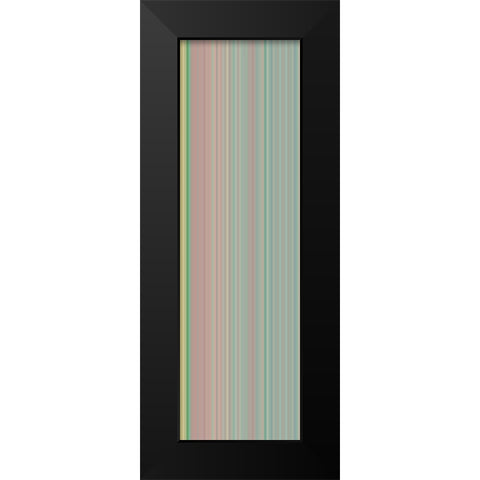 Stripe Totem XXIV Black Modern Wood Framed Art Print by Grayscale