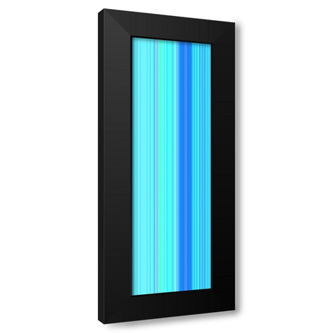 Stripe Totem XXV Black Modern Wood Framed Art Print by Grayscale