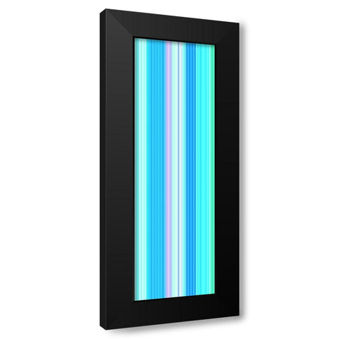 Stripe Totem XXVII Black Modern Wood Framed Art Print by Grayscale