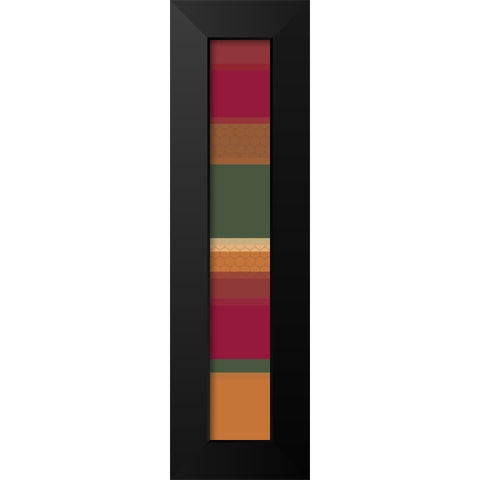 Tall Totem I Black Modern Wood Framed Art Print by Grayscale