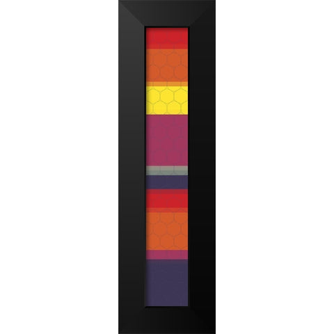 Tall Totem II Black Modern Wood Framed Art Print by Grayscale