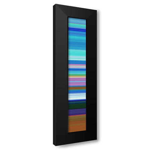 Tall Totem V Black Modern Wood Framed Art Print by Grayscale