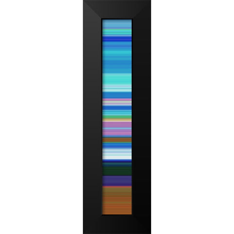 Tall Totem V Black Modern Wood Framed Art Print by Grayscale