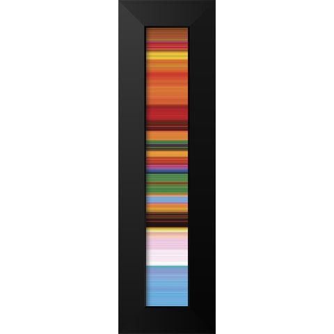 Tall Totem VI Black Modern Wood Framed Art Print by Grayscale
