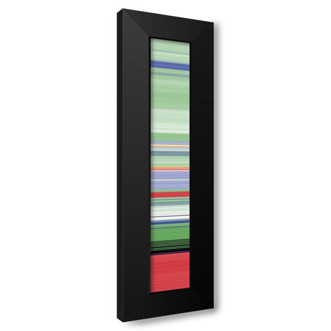 Tall Totem VII Black Modern Wood Framed Art Print with Double Matting by Grayscale
