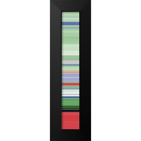 Tall Totem VII Black Modern Wood Framed Art Print by Grayscale
