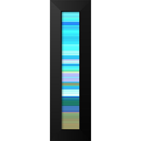 Tall Totem IX Black Modern Wood Framed Art Print by Grayscale