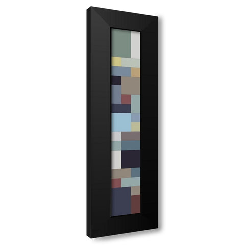 Tall Totem X Black Modern Wood Framed Art Print by Grayscale