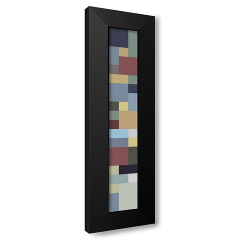 Tall Totem XII Black Modern Wood Framed Art Print with Double Matting by Grayscale