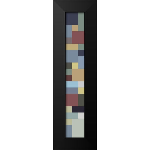 Tall Totem XII Black Modern Wood Framed Art Print by Grayscale