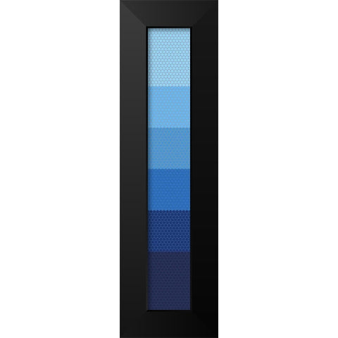 Tall Totem XIII Black Modern Wood Framed Art Print by Grayscale