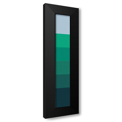 Tall Totem XIV Black Modern Wood Framed Art Print with Double Matting by Grayscale