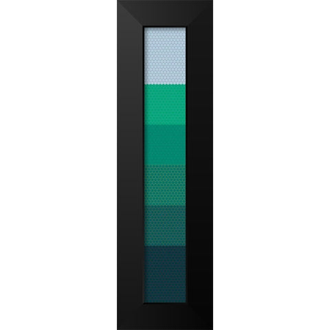 Tall Totem XIV Black Modern Wood Framed Art Print by Grayscale
